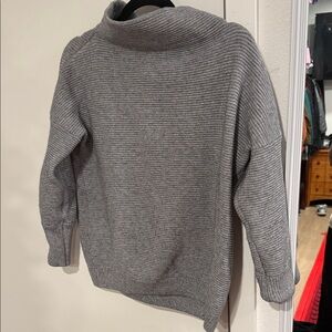 Chicwish Gray Ribbed Turtleneck Sweater
